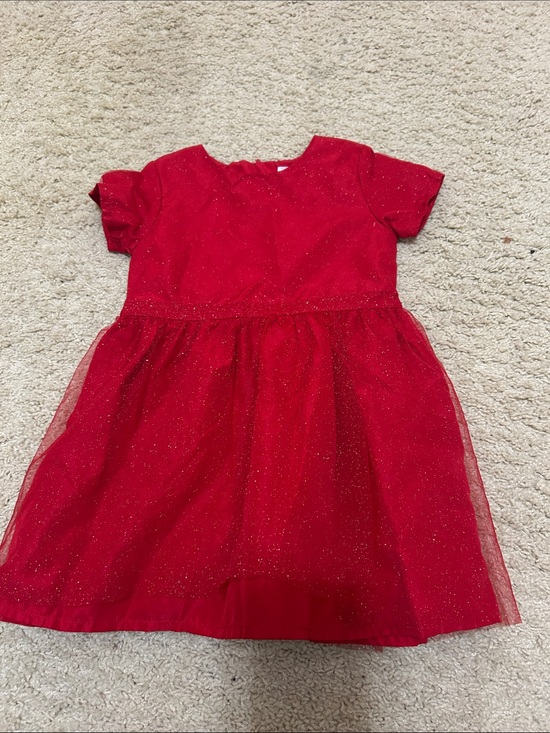 Carter's Other - Carter's Red Glitter Tulle Holiday Dress for Girls